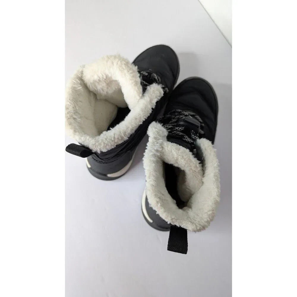 Sorel Youth Whitney II Short Lace Waterproof Boots Kids Size 3 Black
